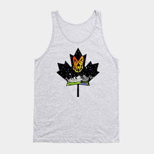 Canadian Maple Leaf German Shepherd - Yellow/Orange Tank Top